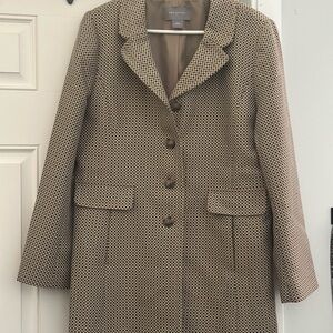 Ann Taylor Top Coat. Size Large. Brown/Blk Color